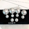 Korean best-selling classic European and American style double-sided large and small ball street stall pearl jewelry stud earrings, versatile mixed jewelry batch Application Scenario
